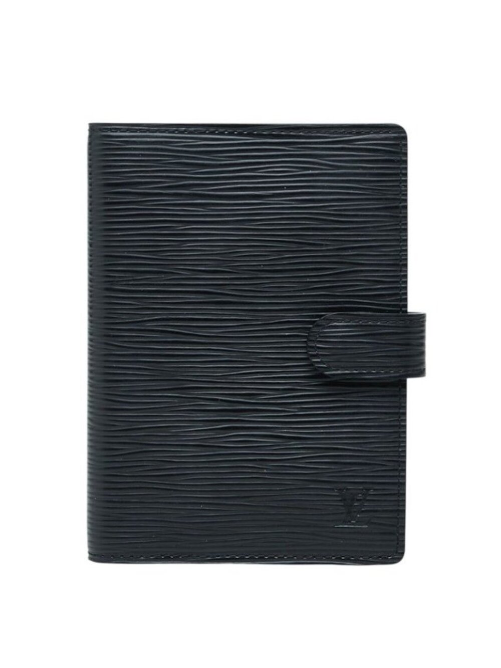 Louis Vuitton Epi Agenda PM Cover Noir Black Leather Ring